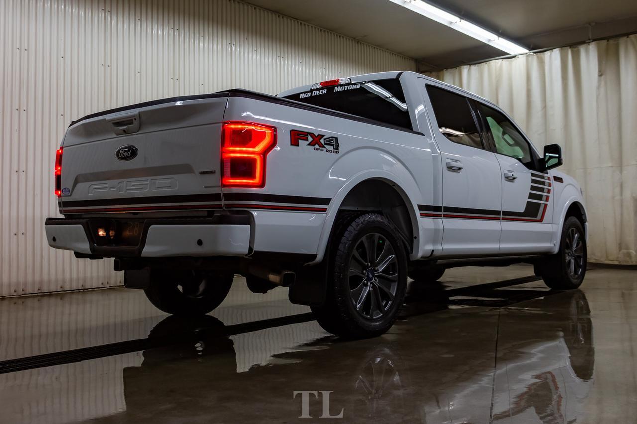 2018 Ford F-150 4x4 Super Crew Lariat FX4 Appearance PKG. Leather Roof Nav Red Deer AB