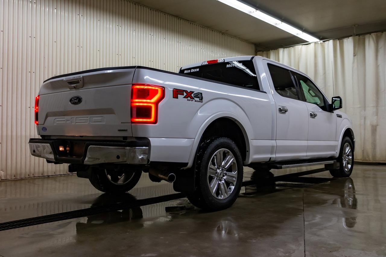 2018 Ford F-150 4x4 Super Crew Lariat FX4 LWB Leather Roof Nav Red Deer AB