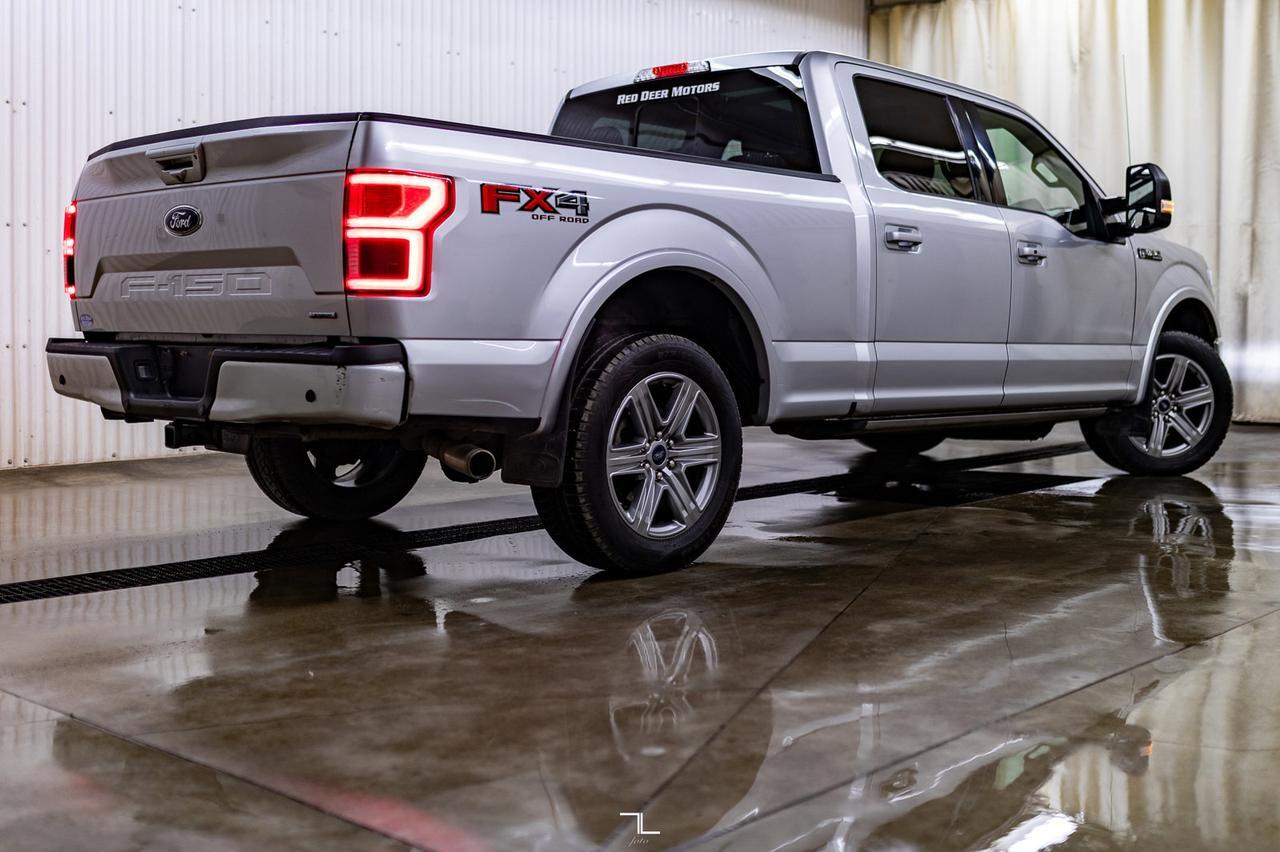 2018 Ford F-150 4x4 Super Crew Lariat FX4 Leather Roof Nav Red Deer AB