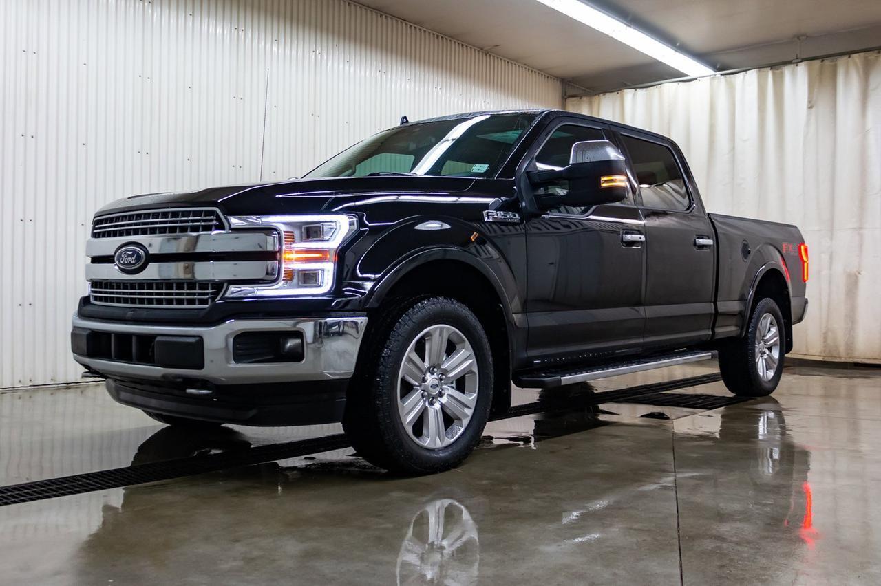 2018 Ford F-150 4x4 Super Crew Lariat FX4 Longbox Leather Roof Nav Red Deer AB