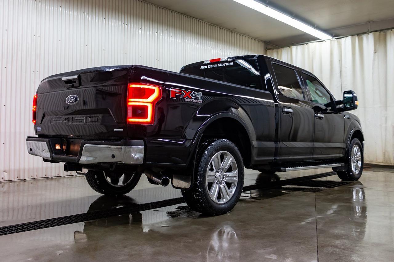 2018 Ford F-150 4x4 Super Crew Lariat FX4 Longbox Leather Roof Nav Red Deer AB