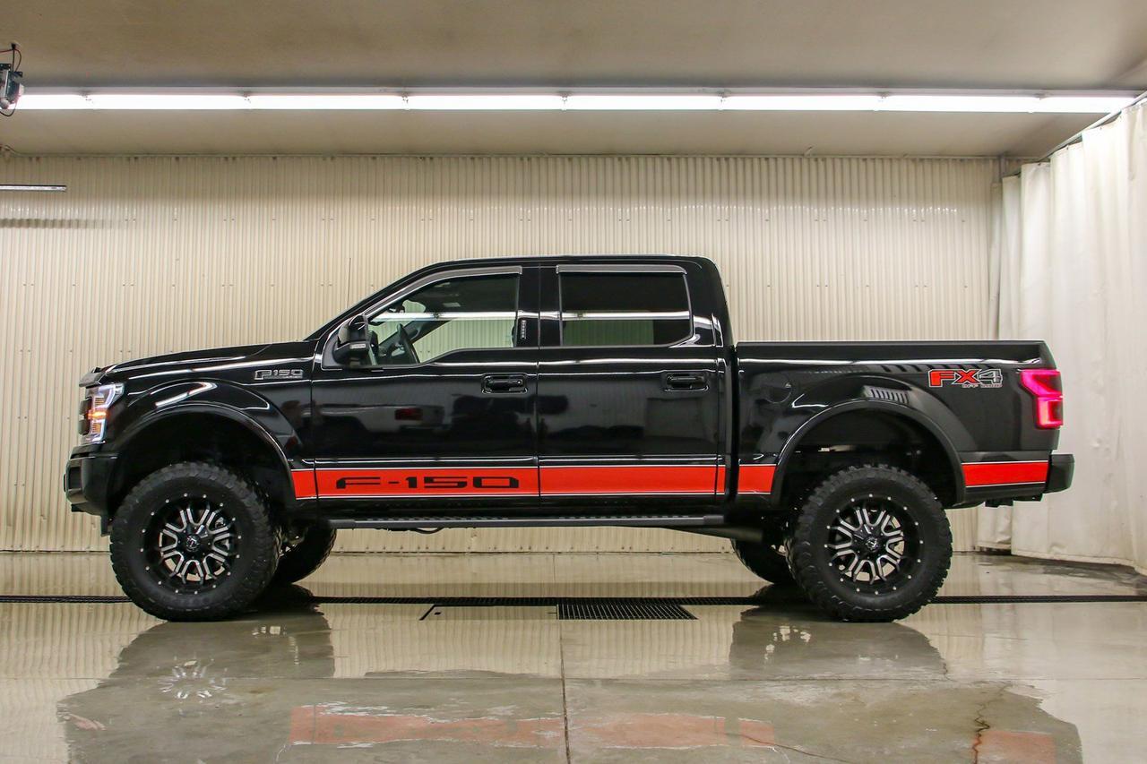 2018 Ford F-150 4x4 Super Crew Lariat Lift Leather Roof Nav Red Deer AB