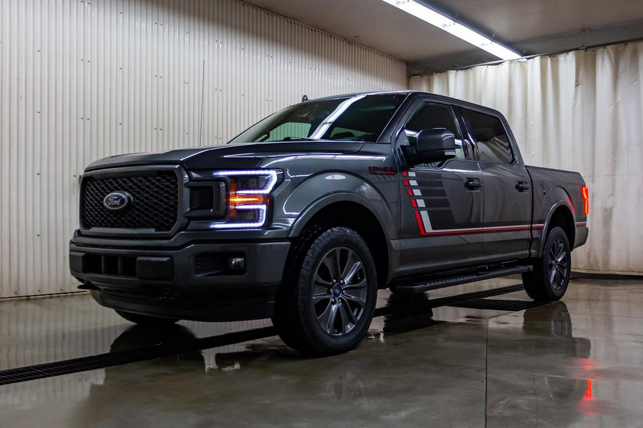2018 Ford F-150 4x4 Super Crew Lariat Sport Leather Roof Nav Red Deer AB