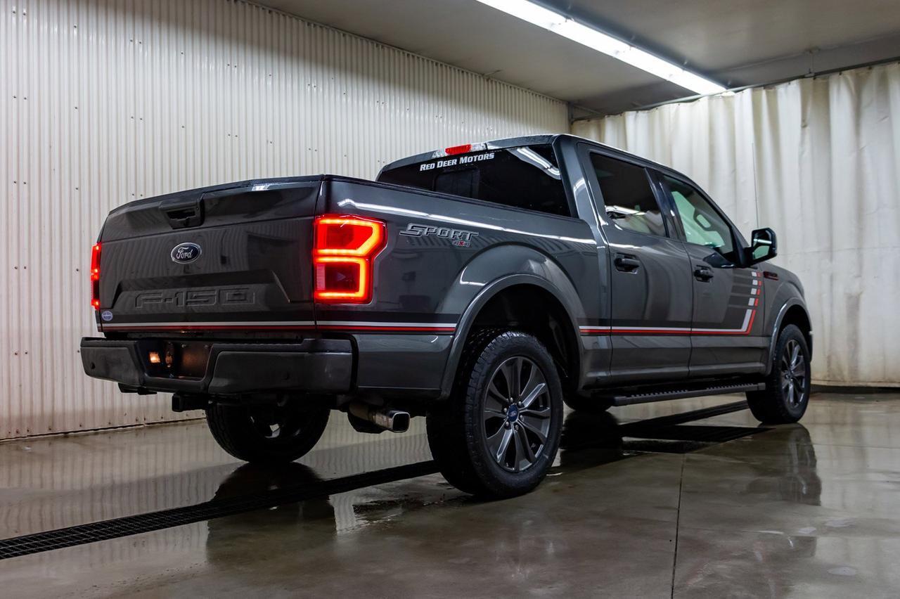 2018 Ford F-150 4x4 Super Crew Lariat Sport Leather Roof Nav Red Deer AB