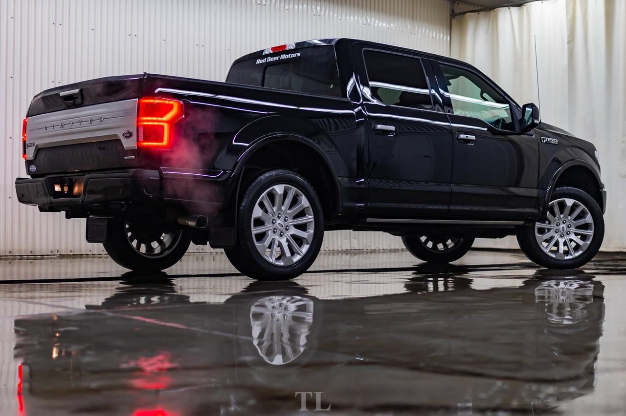 2018 Ford F-150 4x4 Super Crew Limited Level Kit Leather Roof Nav Red Deer AB