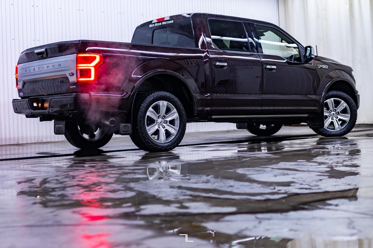 2018 Ford F-150 4x4 Super Crew Platinum Leather Roof Nav Red Deer AB