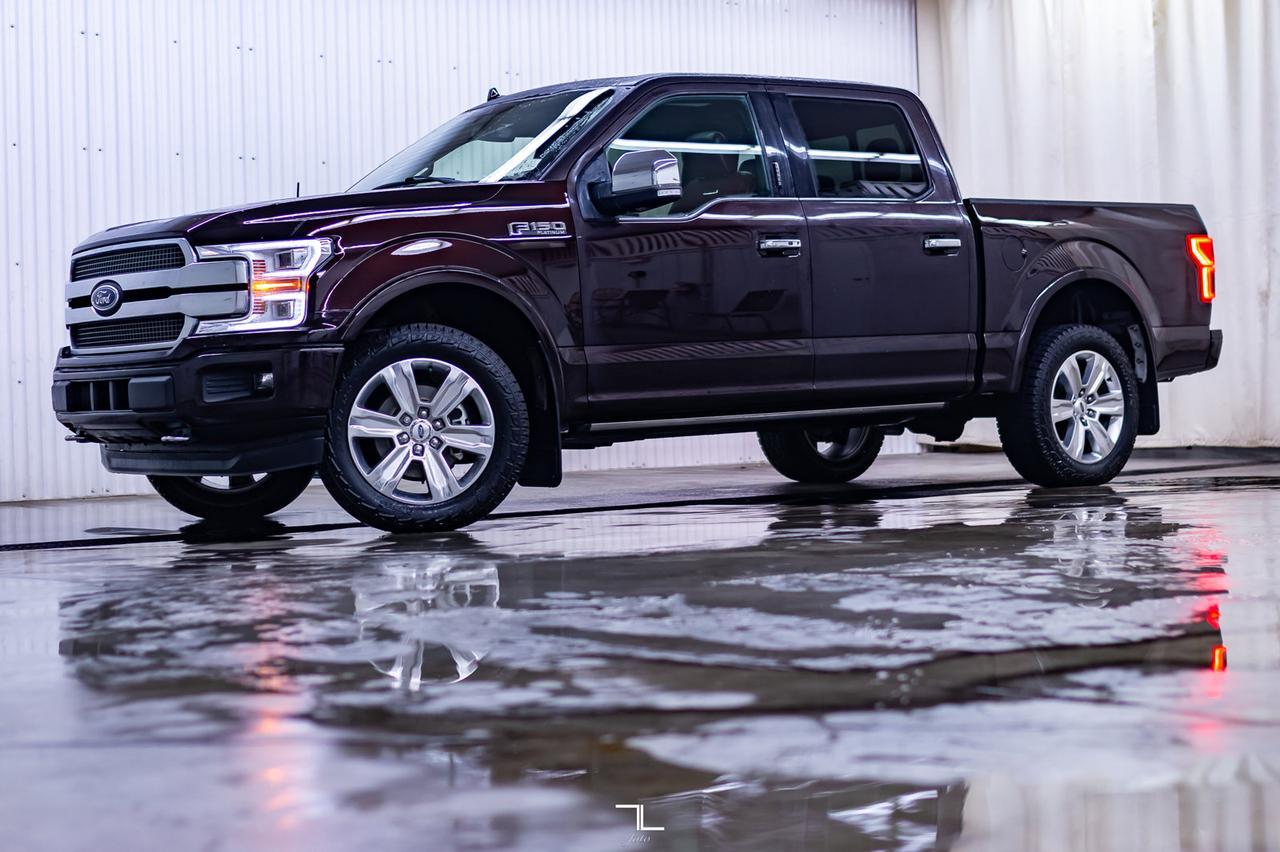 2018 Ford F-150 4x4 Super Crew Platinum Leather Roof Nav Red Deer AB