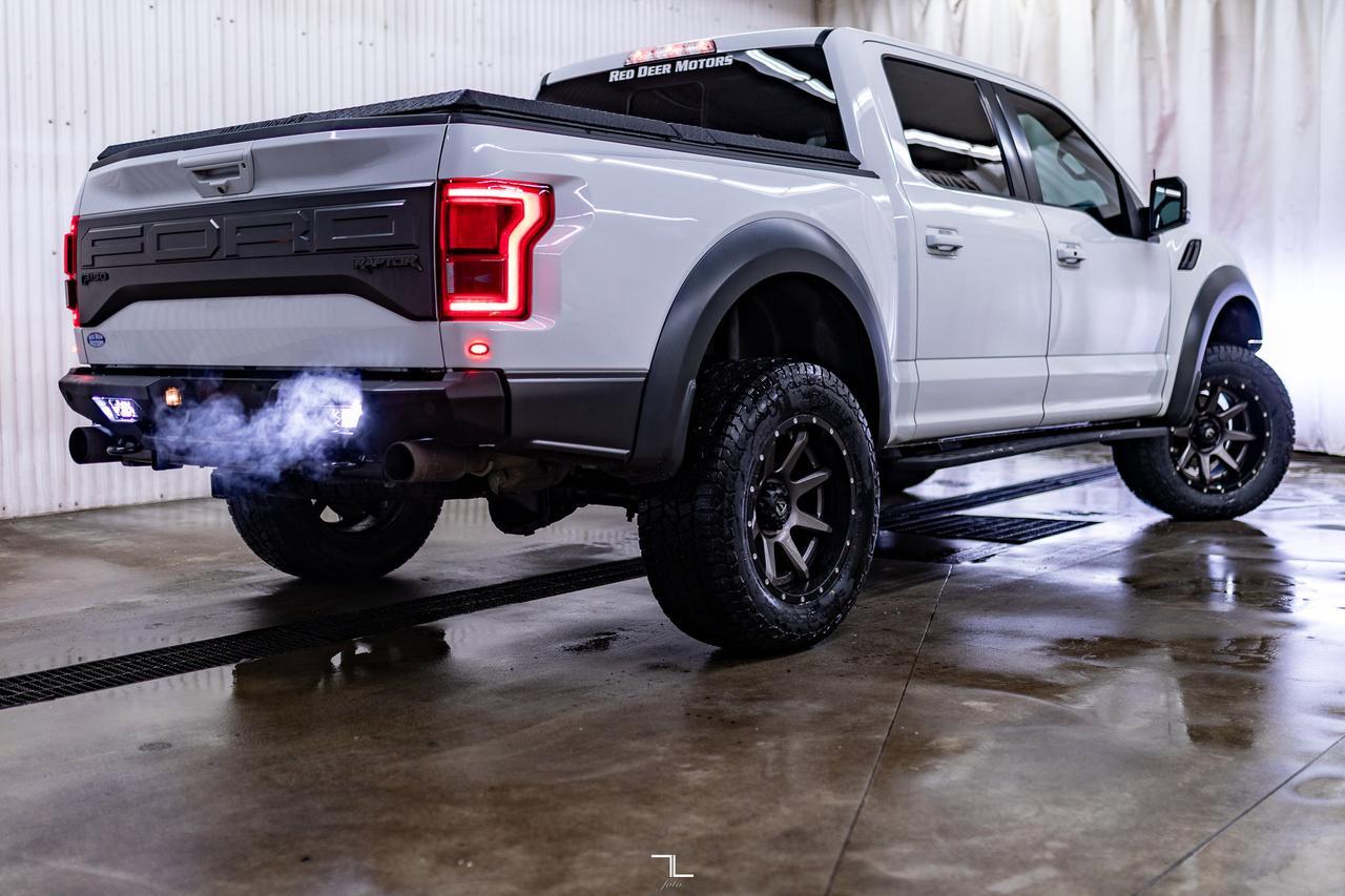 2018 Ford F-150 4x4 Super Crew Raptor Leather Roof Nav Level Kit Red Deer AB
