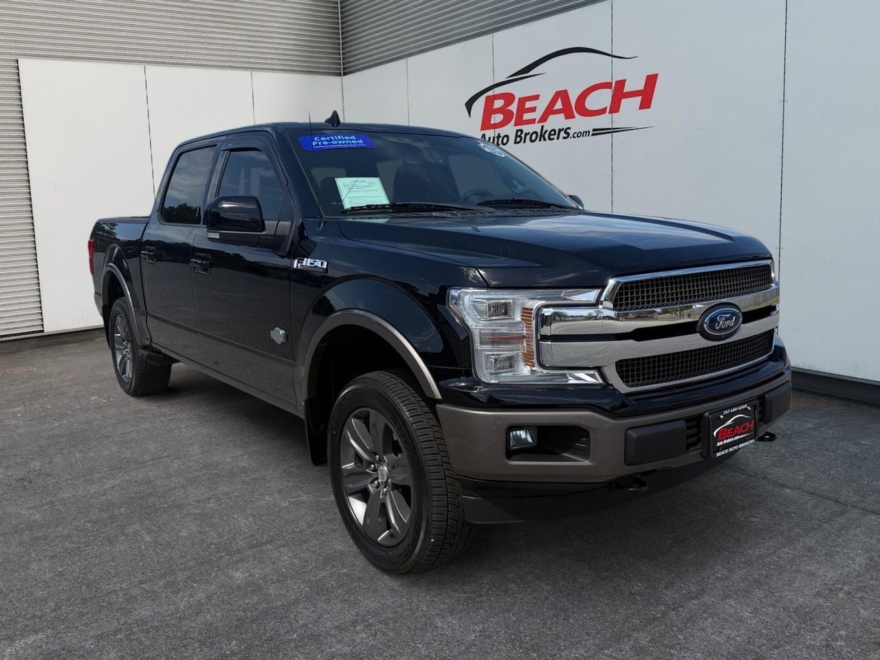 2018 Ford F-150 King Ranch, HEATED/VENTILATED SEATS, MOONROOF, BACKUP CAMERA, B&O SPEAKERS, PUSH BUTTON START, TOW PACKAGE, RUNNING BOARDS, POWER/HEATED MIRRORS, NAVIGATION, BED LINER, THIS KING RANCH IS READY TO LEAVE THE LOT!