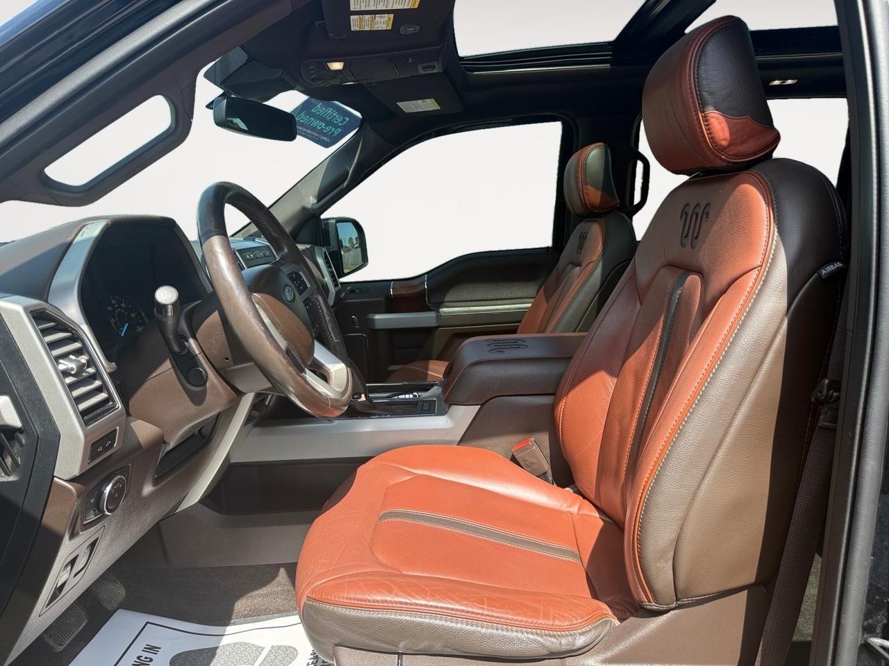 2018 Ford F-150 King Ranch, HEATED/VENTILATED SEATS, MOONROOF, BACKUP CAMERA, B&O SPEAKERS, PUSH BUTTON START, TOW PACKAGE, RUNNING BOARDS, POWER/HEATED MIRRORS, NAVIGATION, BED LINER, THIS KING RANCH IS READY TO LEAVE THE LOT!