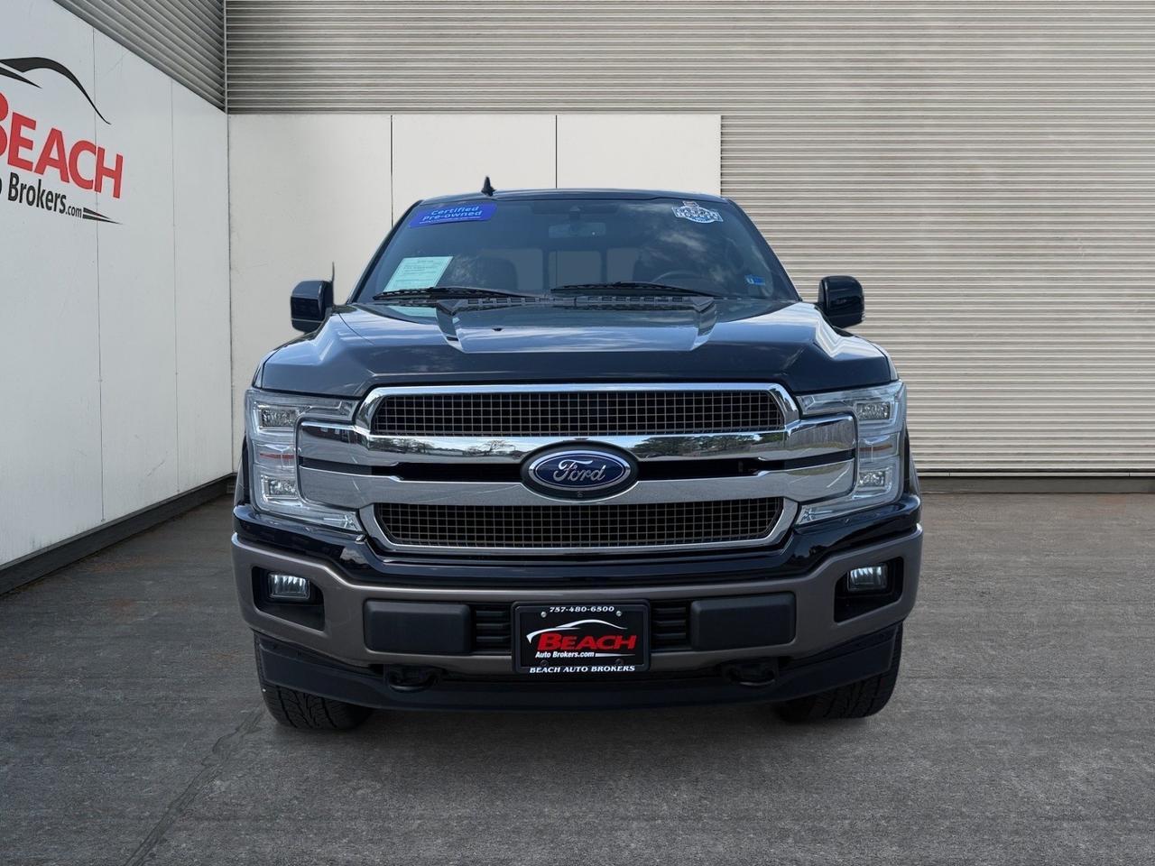 2018 Ford F-150 King Ranch, HEATED/VENTILATED SEATS, MOONROOF, BACKUP CAMERA, B&O SPEAKERS, PUSH BUTTON START, TOW PACKAGE, RUNNING BOARDS, POWER/HEATED MIRRORS, NAVIGATION, BED LINER, THIS KING RANCH IS READY TO LEAVE THE LOT! Norfolk VA