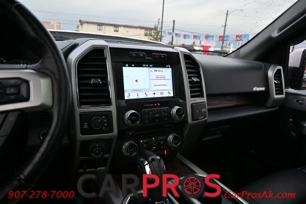2018 Ford F-150 LARIAT - 3.5L V6 - Custom Lift & Hood - FX4 Off Road Package - Heated/Cooled Seats - 2nd Row Heated Seats - Remote Start - Heated Steering Wheel - Twin Panel Sunroof - Navigation - 8 Touch Screen - Max Trailer Tow Package w Trailer Backup Assist Anchorage AK
