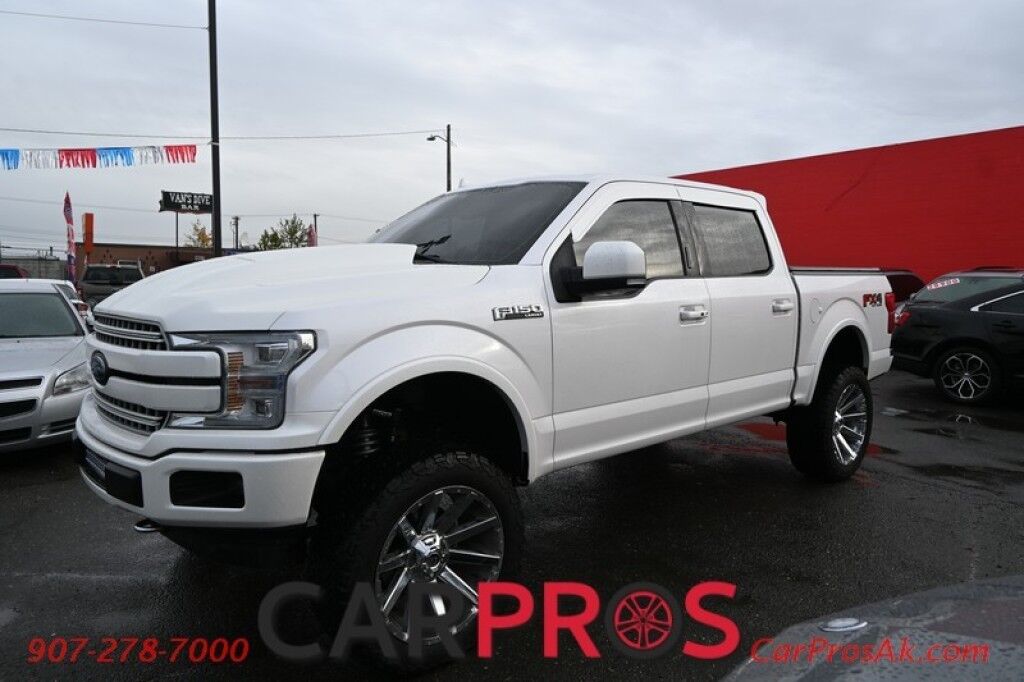2018 Ford F-150 LARIAT - 3.5L V6 - Custom Lift & Hood - FX4 Off Road Package - Heated/Cooled Seats - 2nd Row Heated Seats - Remote Start - Heated Steering Wheel - Twin Panel Sunroof - Navigation - 8 Touch Screen - Max Trailer Tow Package w Trailer Backup Assist Anchorage AK