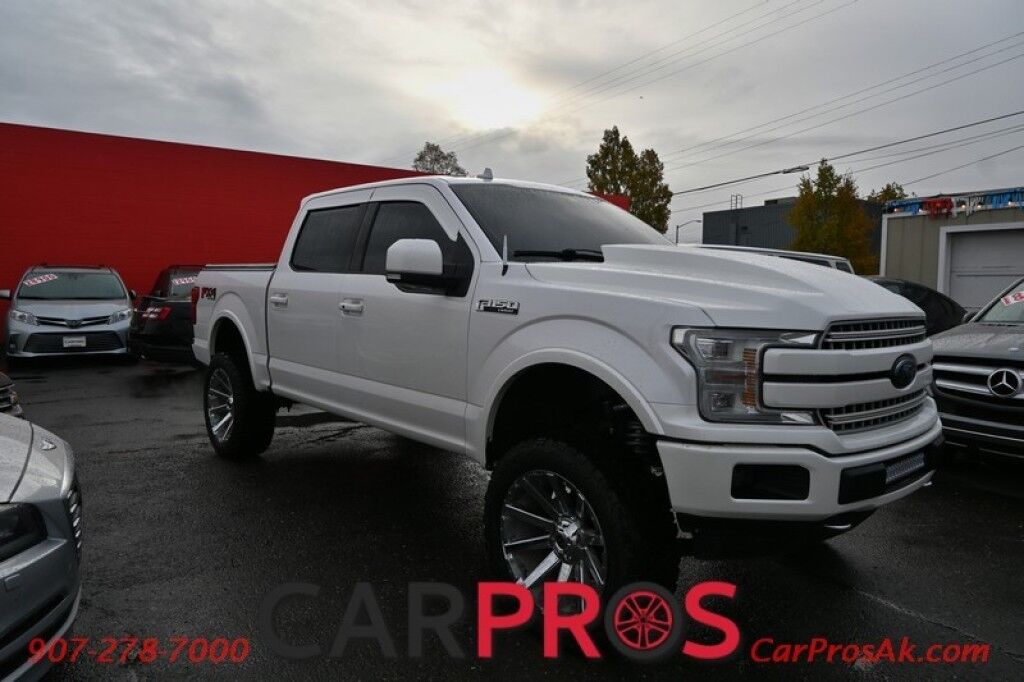 2018 Ford F-150 LARIAT - 3.5L V6 - Custom Lift & Hood - FX4 Off Road Package - Heated/Cooled Seats - 2nd Row Heated Seats - Remote Start - Heated Steering Wheel - Twin Panel Sunroof - Navigation - 8 Touch Screen - Max Trailer Tow Package w Trailer Backup Assist Anchorage AK