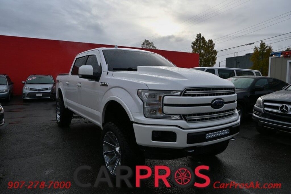 2018 Ford F-150 LARIAT - 3.5L V6 - Custom Lift & Hood - FX4 Off Road Package - Heated/Cooled Seats - 2nd Row Heated Seats - Remote Start - Heated Steering Wheel - Twin Panel Sunroof - Navigation - 8 Touch Screen - Max Trailer Tow Package w Trailer Backup Assist Anchorage AK