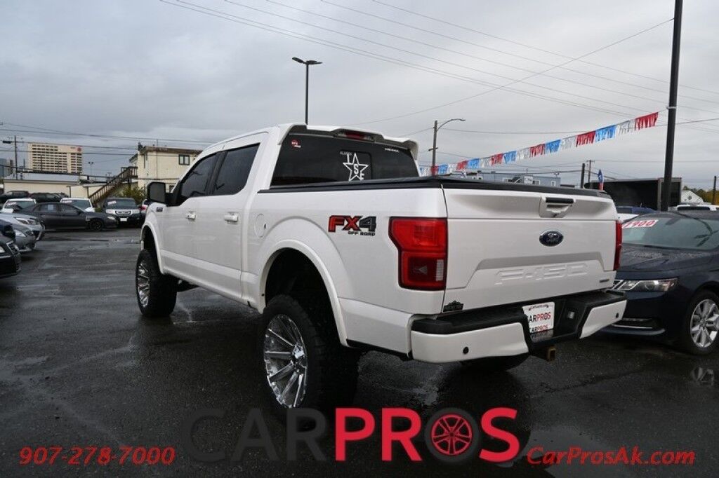 2018 Ford F-150 LARIAT - 3.5L V6 - Custom Lift & Hood - FX4 Off Road Package - Heated/Cooled Seats - 2nd Row Heated Seats - Remote Start - Heated Steering Wheel - Twin Panel Sunroof - Navigation - 8 Touch Screen - Max Trailer Tow Package w Trailer Backup Assist Anchorage AK
