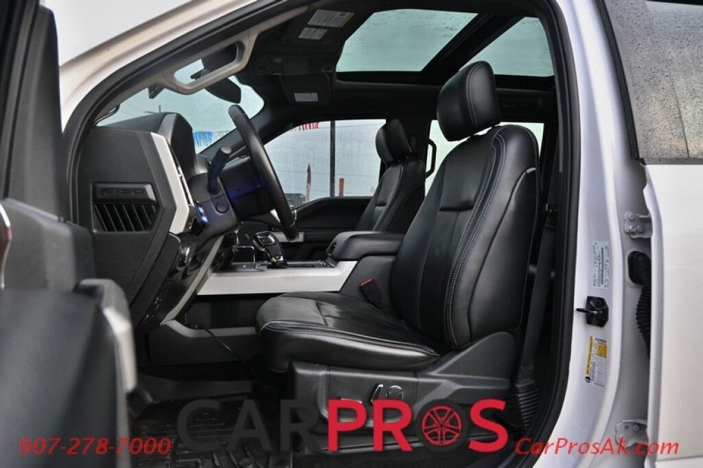 2018 Ford F-150 LARIAT - 3.5L V6 - Custom Lift & Hood - FX4 Off Road Package - Heated/Cooled Seats - 2nd Row Heated Seats - Remote Start - Heated Steering Wheel - Twin Panel Sunroof - Navigation - 8 Touch Screen - Max Trailer Tow Package w Trailer Backup Assist Anchorage AK