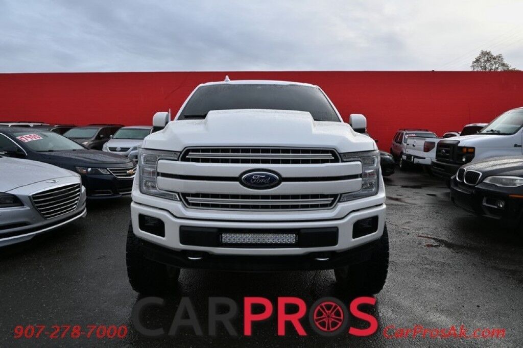 2018 Ford F-150 LARIAT - 3.5L V6 - Custom Lift & Hood - FX4 Off Road Package - Heated/Cooled Seats - 2nd Row Heated Seats - Remote Start - Heated Steering Wheel - Twin Panel Sunroof - Navigation - 8 Touch Screen - Max Trailer Tow Package w Trailer Backup Assist Anchorage AK