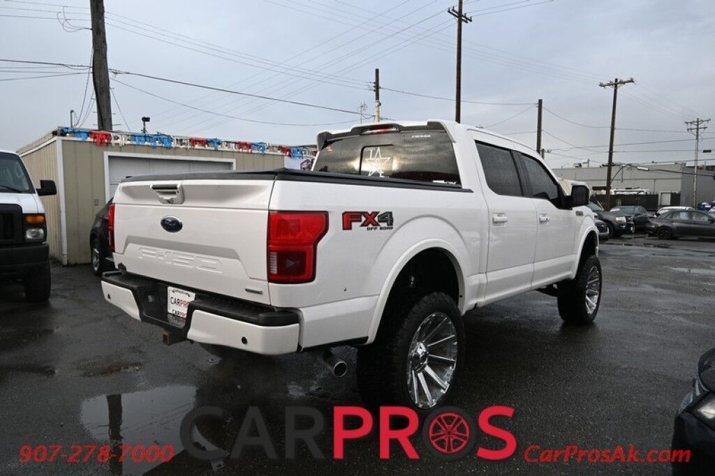 2018 Ford F-150 LARIAT - 3.5L V6 - Custom Lift & Hood - FX4 Off Road Package - Heated/Cooled Seats - 2nd Row Heated Seats - Remote Start - Heated Steering Wheel - Twin Panel Sunroof - Navigation - 8 Touch Screen - Max Trailer Tow Package w Trailer Backup Assist Anchorage AK