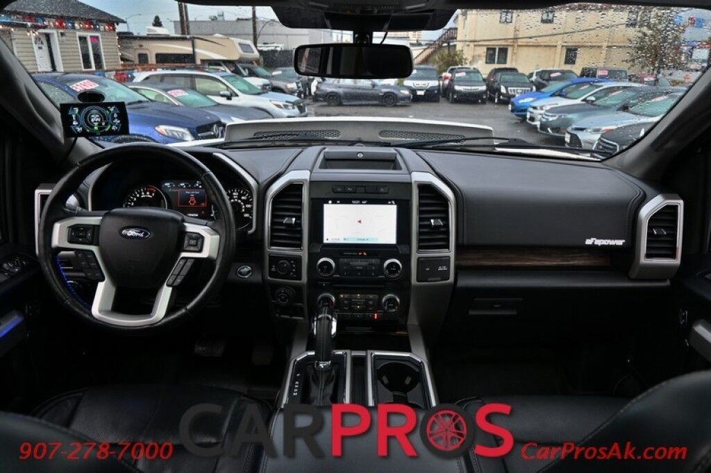 2018 Ford F-150 LARIAT - 3.5L V6 - Custom Lift & Hood - FX4 Off Road Package - Heated/Cooled Seats - 2nd Row Heated Seats - Remote Start - Heated Steering Wheel - Twin Panel Sunroof - Navigation - 8 Touch Screen - Max Trailer Tow Package w Trailer Backup Assist Anchorage AK