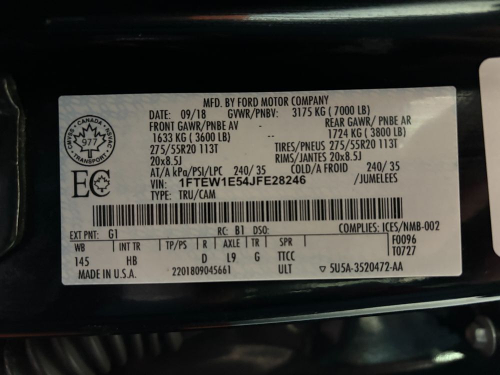 2018 Ford F-150 LARIAT Franklin OH