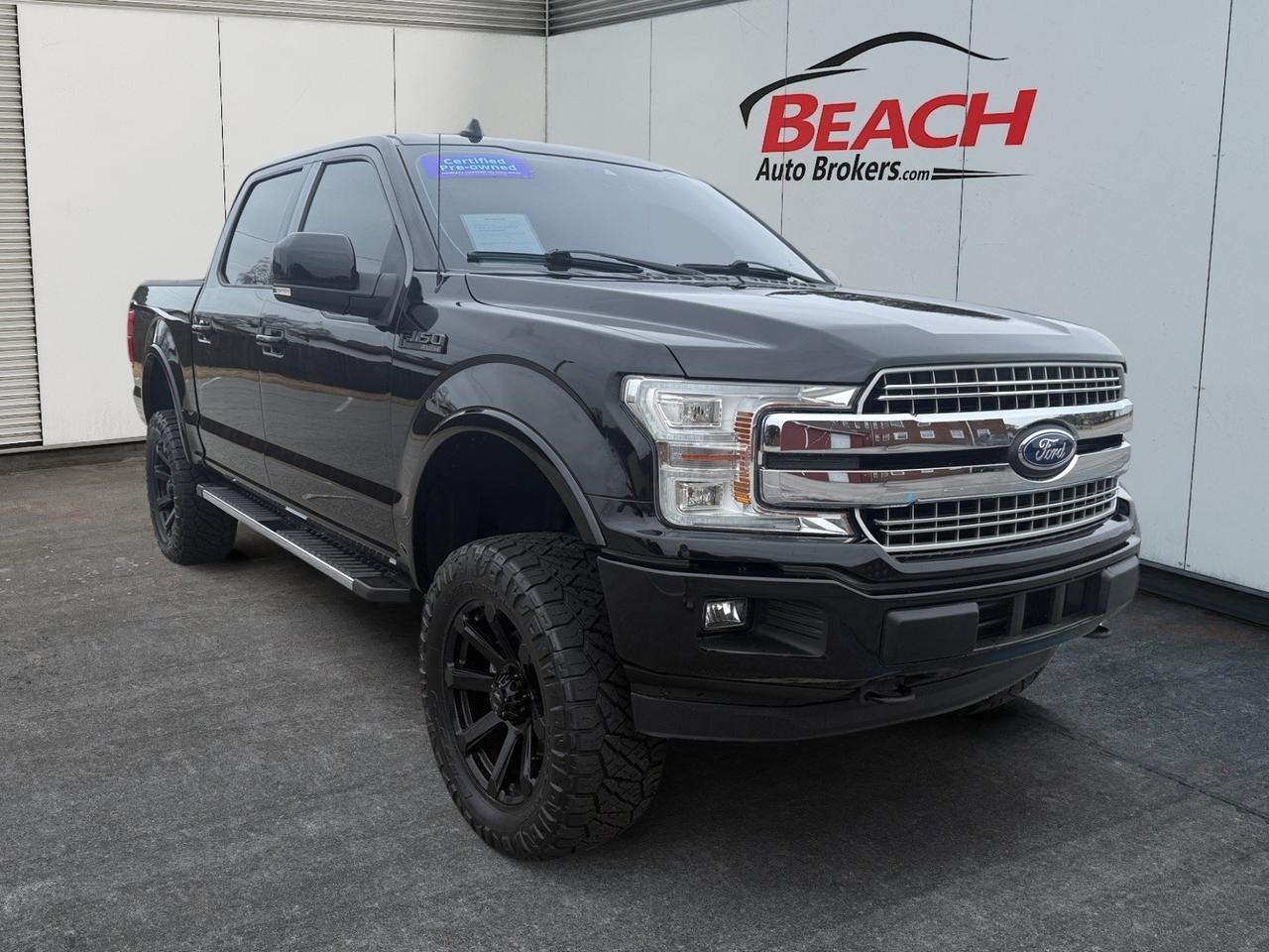 2018 Ford F-150 LARIAT, RUNNING BOARDS, UNIVERSAL GARAGE DOOR OPENER, POWER SLIDING REAR WINDOW, MOONROOF, B&O SPEAKERS, BACKUP CAMERA, HEATED/VENTILATED SEATS, HEATED REAR SEATS, TOW PACKAGE, TOW HOOKS, REMOTE START, COME AND TEST DRIVE THIS F-150 TODAY!