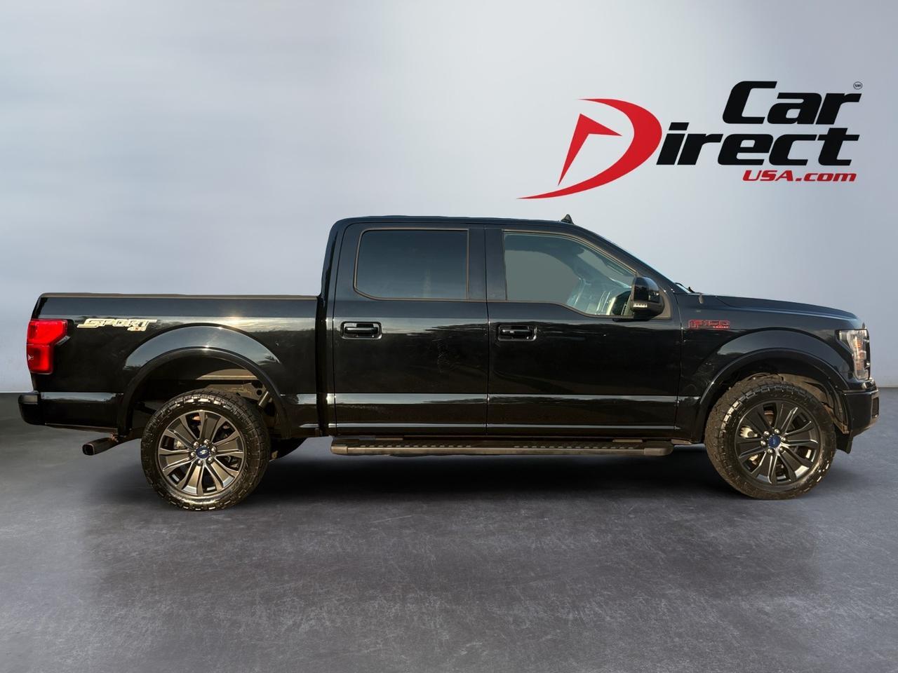 2018 Ford F-150 LARIAT, SPORT PKG, BED LINER, TOW PACKAGE, RUNNING BOARDS, BLIND SPOT ALERT, LANE KEEP ASSIST, HEATED & COOLING SEATS, APPLE CARPLAY/ANDROID AUTO, REMOTE KEYLESS START, LOW MILES, BUILT FORD TOUGH FOR YOU!