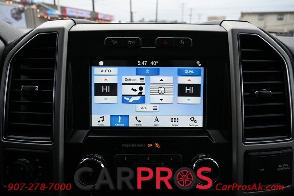 2018 Ford F-150 Lariat - 4X4 - Crew Cab - FX4 Off Road Pkg - Chrome Appearance Pkg - Heated & Cooled Leather Seats - Remote Start - Twin Panel Moonroof - Navigation - Max Trailer Tow Pkg - 1 Owner Anchorage AK