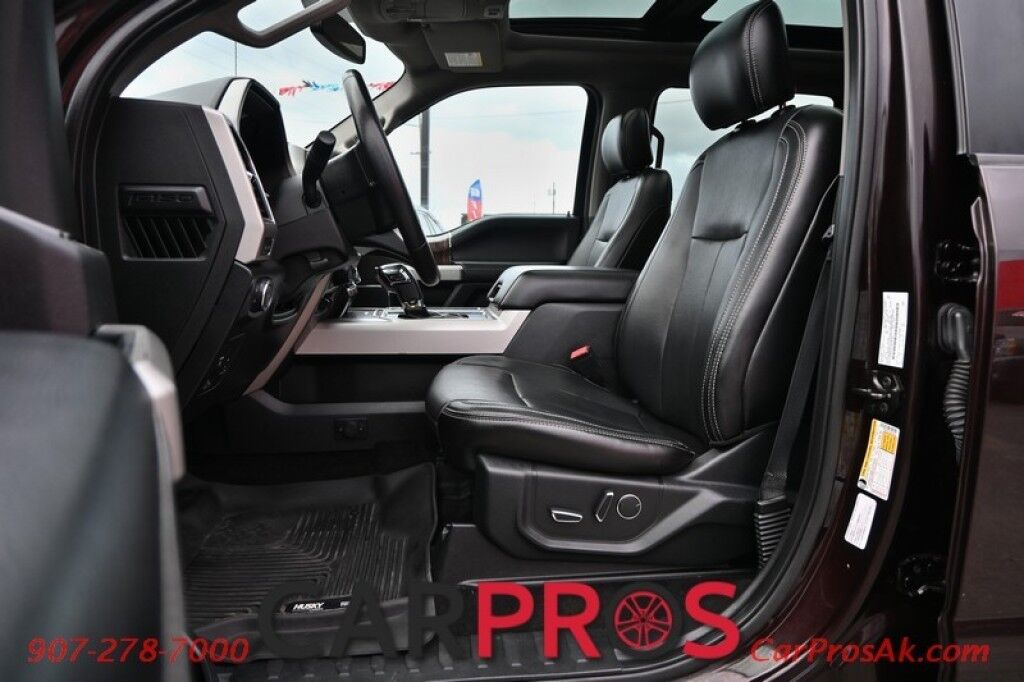 2018 Ford F-150 Lariat - 4X4 - Crew Cab - FX4 Off Road Pkg - Chrome Appearance Pkg - Heated & Cooled Leather Seats - Remote Start - Twin Panel Moonroof - Navigation - Max Trailer Tow Pkg - 1 Owner Anchorage AK