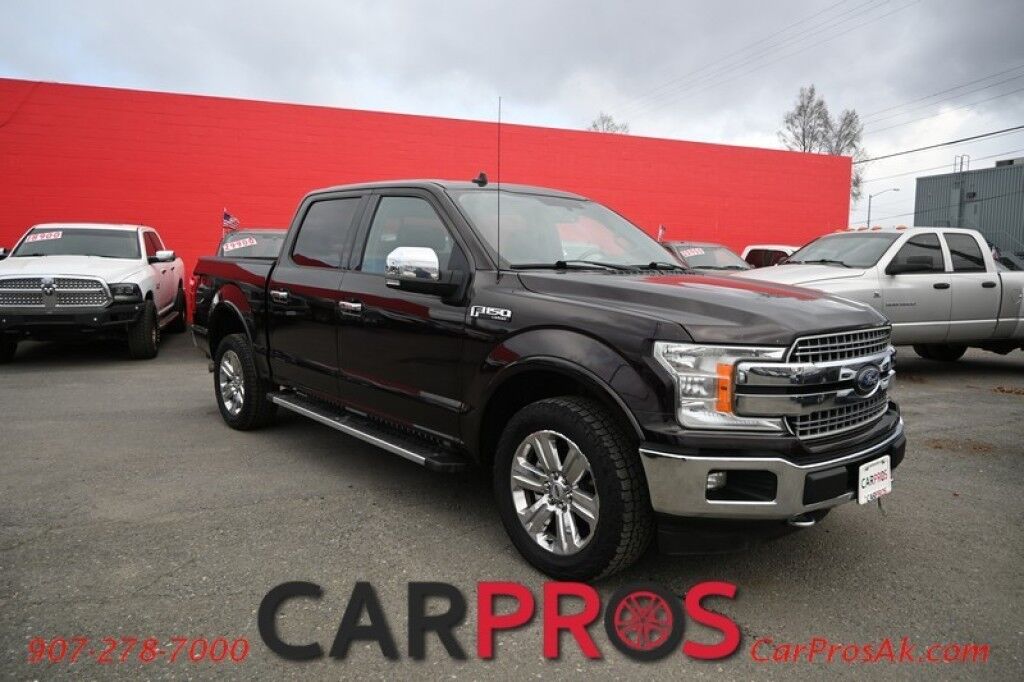 2018 Ford F-150 Lariat - 4X4 - Crew Cab - FX4 Off Road Pkg - Chrome Appearance Pkg - Heated & Cooled Leather Seats - Remote Start - Twin Panel Moonroof - Navigation - Max Trailer Tow Pkg - 1 Owner Anchorage AK