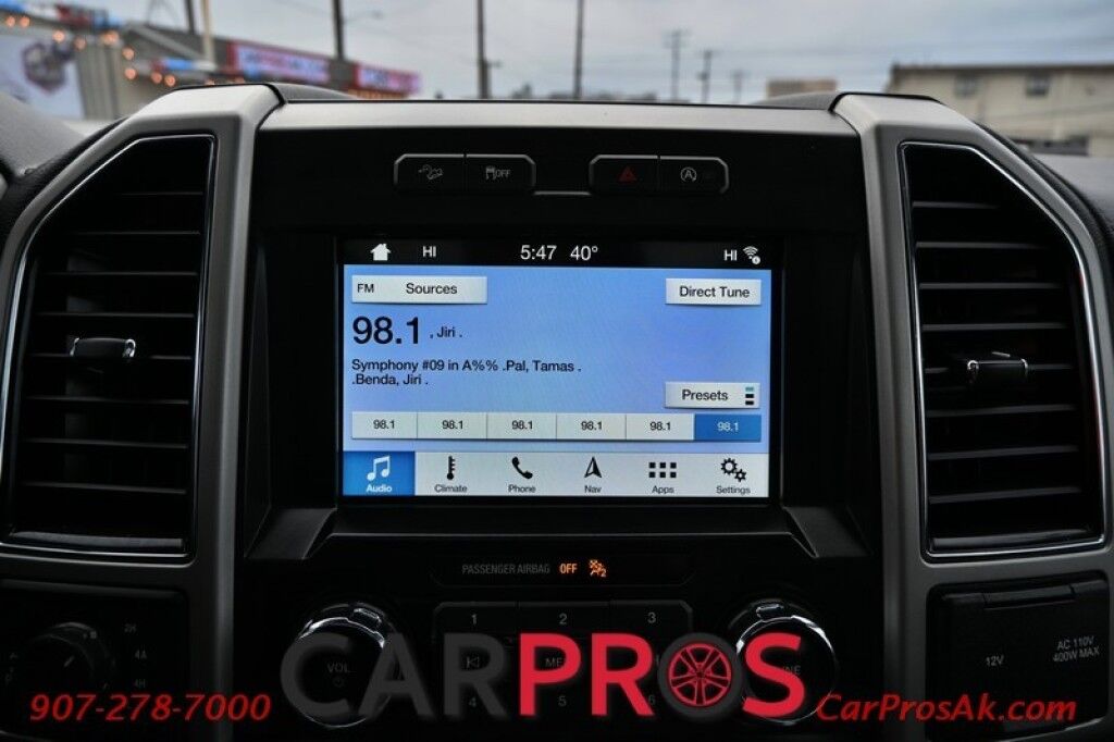 2018 Ford F-150 Lariat- 3.5L V6 Ecoboost - 4X4 - Front Heated & Cooled Seats - Remote Start - Block Heater - Twin Panel Moonroof - FX4 Off Road Package - Fog Lights - Spray In Bedliner - Max Trailer Tow Package - 1 Owner Anchorage AK