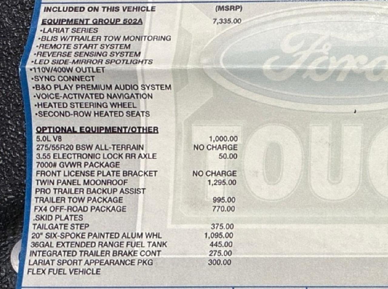 2018 Ford F-150 Lariat, 5.0 V8, 4x4, 502A Luxury Pkg, Pano Roof, FX4, Tow, 36 Gallon Tank Houston TX