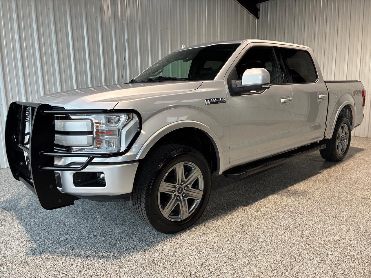 2018 Ford F-150 Lariat, 5.0 V8, 4x4, 502A Luxury Pkg, Pano Roof, FX4, Tow, 36 Gallon Tank
