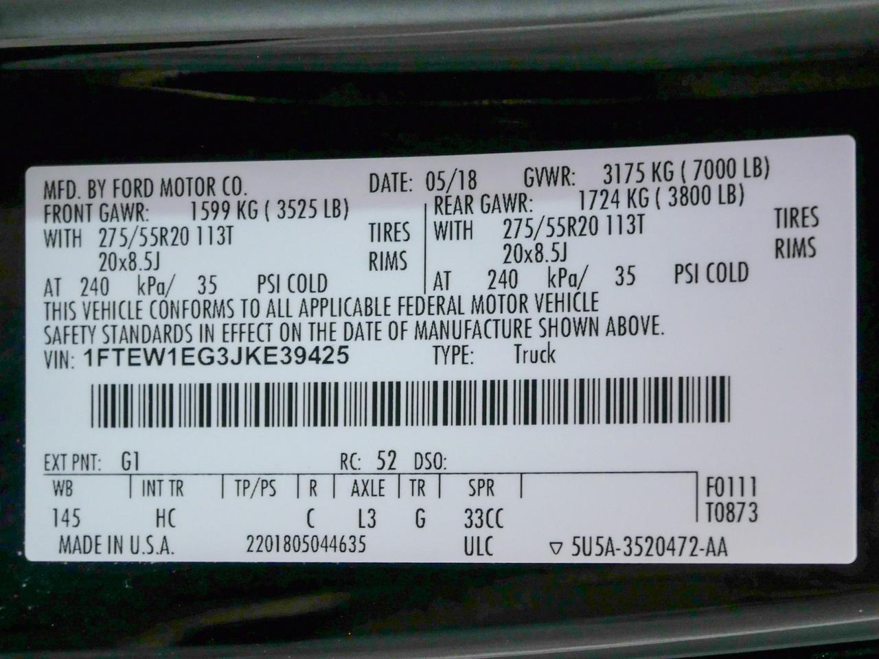 2018 Ford F-150 Lariat FX4 3.5L EcoBoost V6 4x4 Mansfield TX