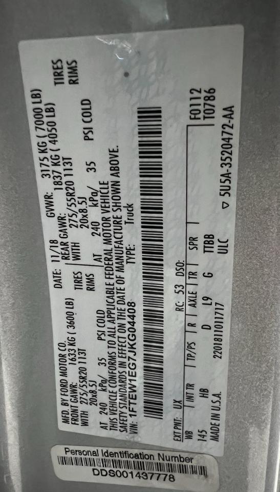 2018 Ford F-150 Lariat Loveland CO