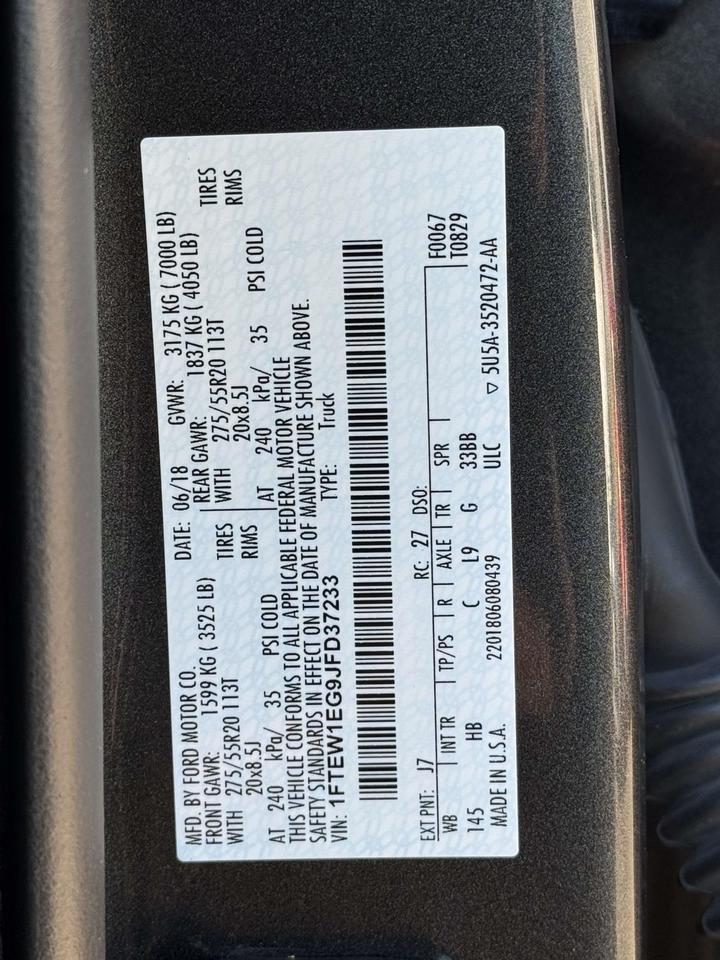 2018 Ford F-150 Lariat Fredericksburg VA