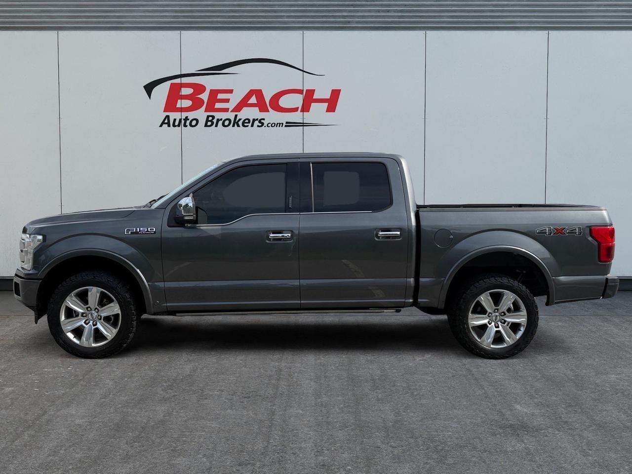 2018 Ford F-150 Platinum, MOONROOF, HEATED/VENTILATED SEATS, HEATED REAR SEATS, BLUETOOTH, POWER RUNNING BOARDS, TOW PACKAGE, BED LINER, POWER SLIDING REAR WINDOW POWER FOLDING MIRRORS, BACKUP CAMERA, REMOTE START, CLEAN CARFAX, SUPER CLEAN! Norfolk VA