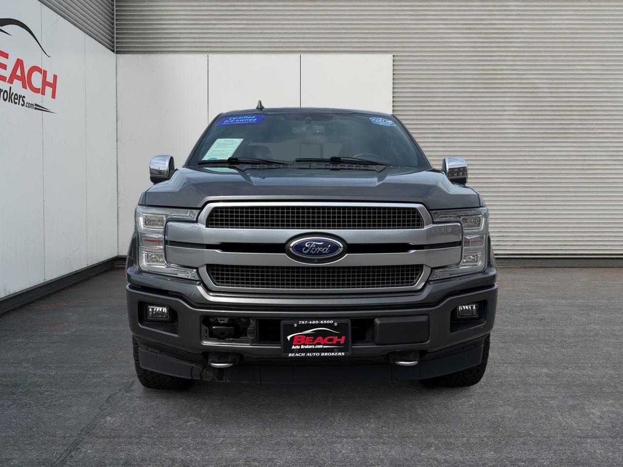2018 Ford F-150 Platinum, MOONROOF, HEATED/VENTILATED SEATS, HEATED REAR SEATS, BLUETOOTH, POWER RUNNING BOARDS, TOW PACKAGE, BED LINER, POWER SLIDING REAR WINDOW POWER FOLDING MIRRORS, BACKUP CAMERA, REMOTE START, CLEAN CARFAX, SUPER CLEAN! Norfolk VA