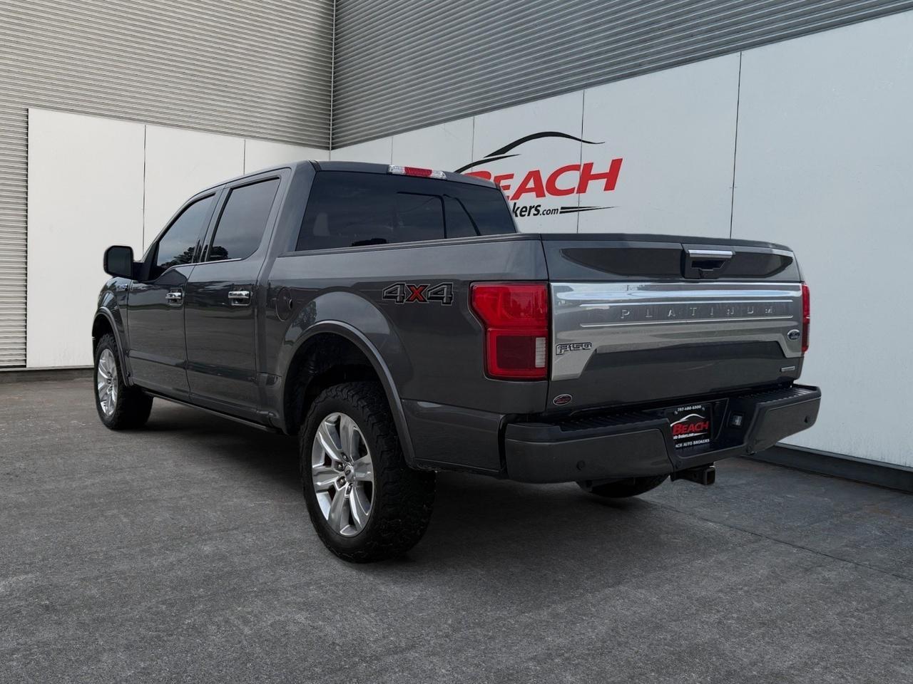 2018 Ford F-150 Platinum, MOONROOF, HEATED/VENTILATED SEATS, HEATED REAR SEATS, BLUETOOTH, POWER RUNNING BOARDS, TOW PACKAGE, BED LINER, POWER SLIDING REAR WINDOW POWER FOLDING MIRRORS, BACKUP CAMERA, REMOTE START, CLEAN CARFAX, SUPER CLEAN! Norfolk VA