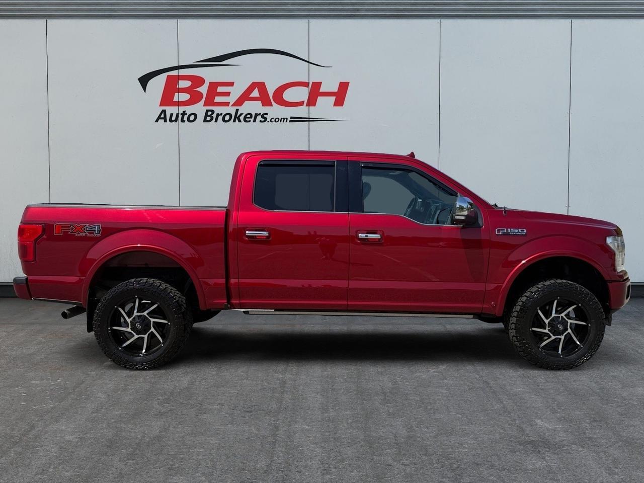 2018 Ford F-150 Platinum, MOONROOF, HEATED/VENTILATED SEATS, HEATED REAR SEATS, POWER SLIDING REAR WINDOW, POWER RUNNING BOARDS, B&O SPEAKERS, BACKUP CAMERA, POWER/HEATED MIRRORS, THIS FORD HAS IT ALL! Norfolk VA