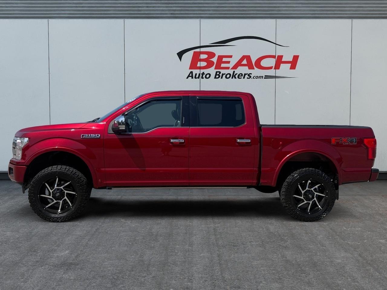 2018 Ford F-150 Platinum, MOONROOF, HEATED/VENTILATED SEATS, HEATED REAR SEATS, POWER SLIDING REAR WINDOW, POWER RUNNING BOARDS, B&O SPEAKERS, BACKUP CAMERA, POWER/HEATED MIRRORS, THIS FORD HAS IT ALL! Norfolk VA