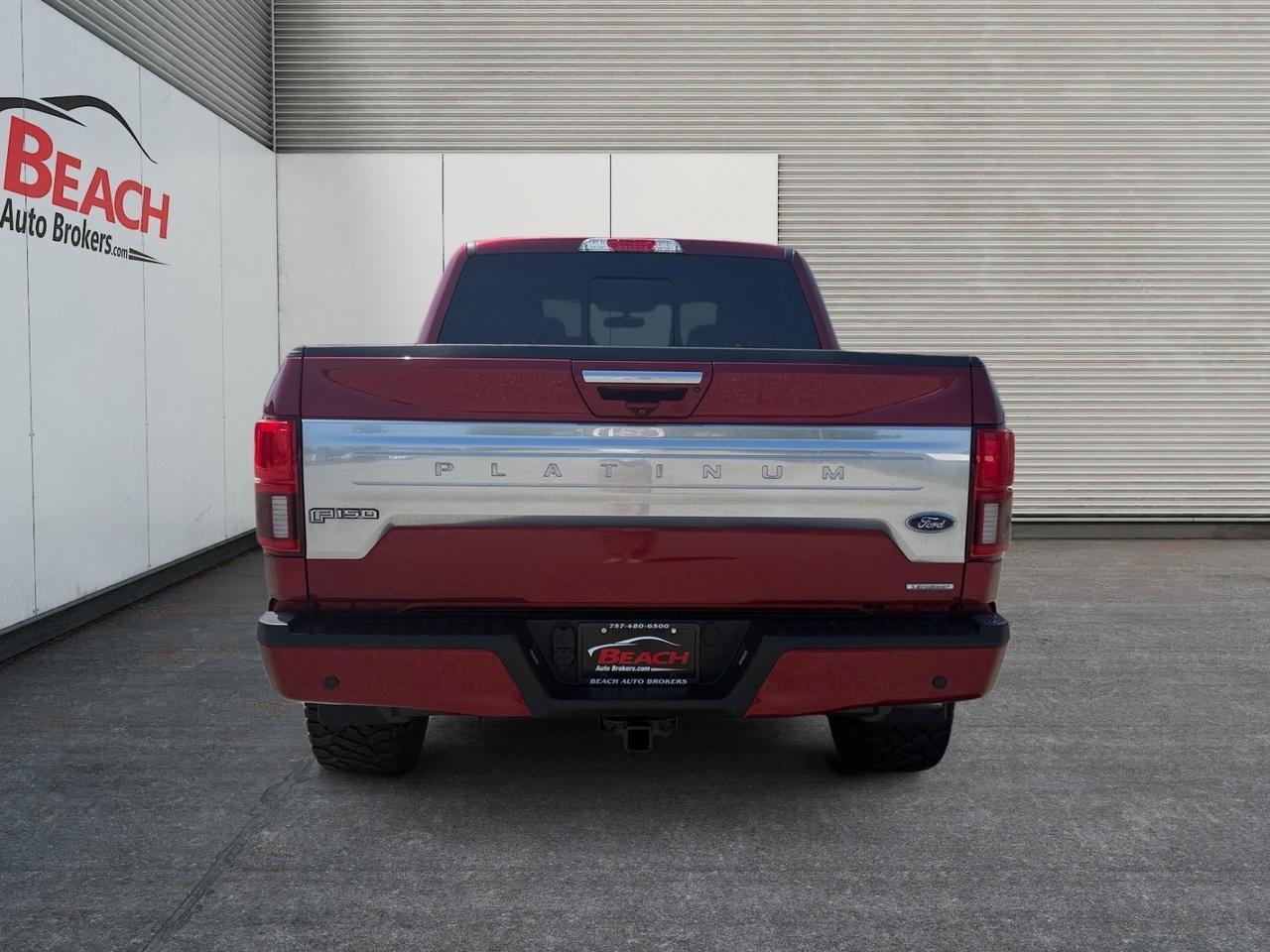 2018 Ford F-150 Platinum, MOONROOF, HEATED/VENTILATED SEATS, HEATED REAR SEATS, POWER SLIDING REAR WINDOW, POWER RUNNING BOARDS, B&O SPEAKERS, BACKUP CAMERA, POWER/HEATED MIRRORS, THIS FORD HAS IT ALL! Norfolk VA