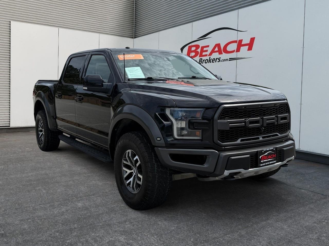2018 Ford F-150 RAPTOR, 4X4, HEATED & COOLED SEATS, PANORAMIC SUNROOF, ANDROID AUTO/ APPLE CARPLAY, B&O SOUND SYSTEM, BED COVER, HIT THE ROAD IN STYLE AND CONFIDENCE TODAY!!!! Norfolk VA