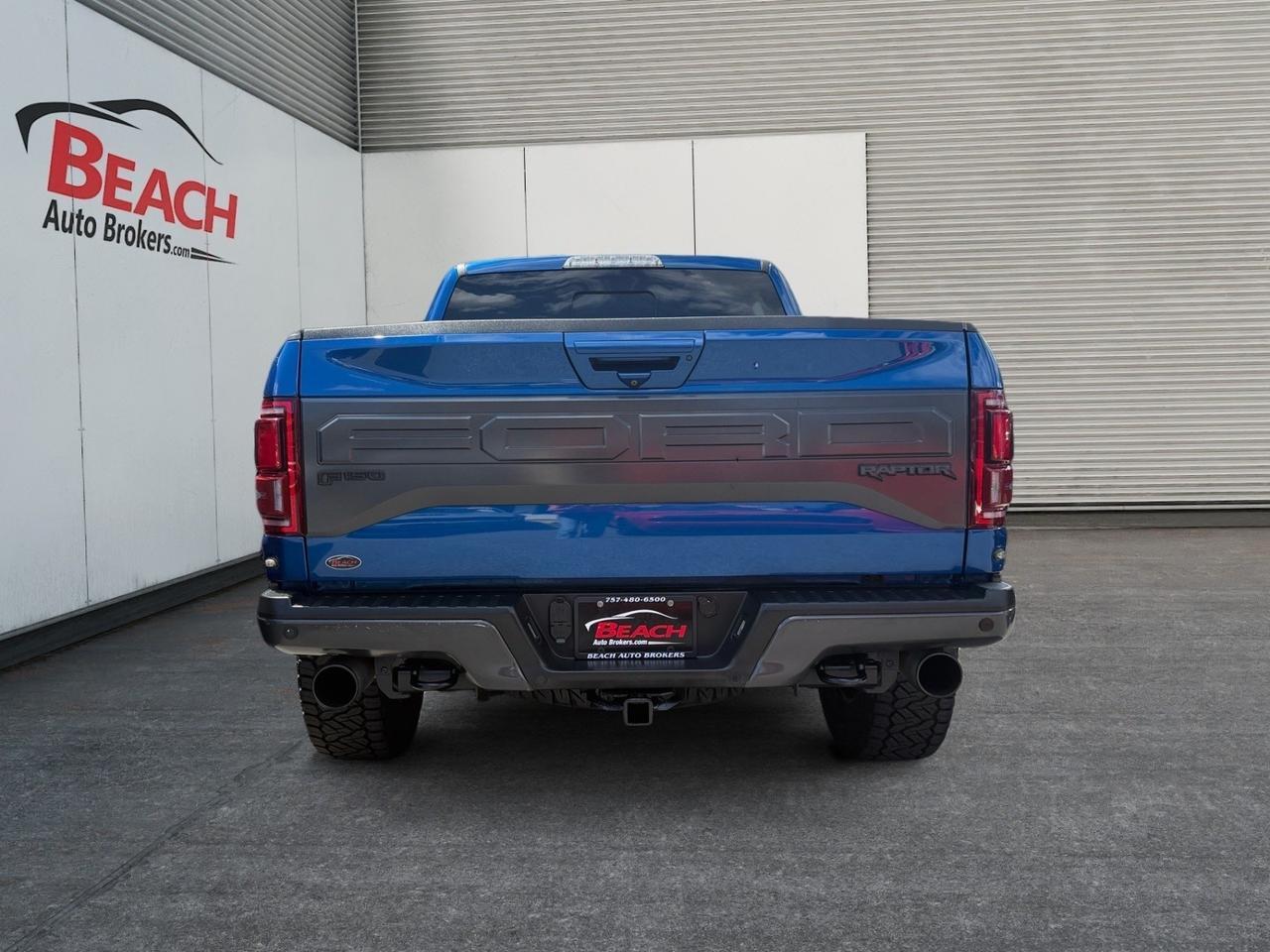 2018 Ford F-150 Raptor, RUNNING BOARDS, HEATED STEERING WHEEL, FIRST AND SECOND ROW HEATED SEATS, PRO TRAILER BACKUP ASSIST, TWIN PANEL MOONROOF, TAILGATE STEP, UNLEASH THE BEAST IN THIS RAPTOR! Norfolk VA