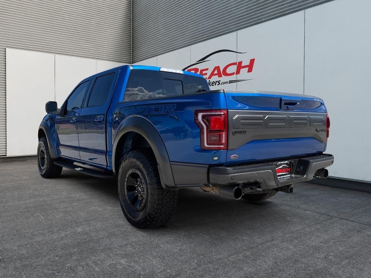 2018 Ford F-150 Raptor, RUNNING BOARDS, HEATED STEERING WHEEL, FIRST AND SECOND ROW HEATED SEATS, PRO TRAILER BACKUP ASSIST, TWIN PANEL MOONROOF, TAILGATE STEP, UNLEASH THE BEAST IN THIS RAPTOR! Norfolk VA