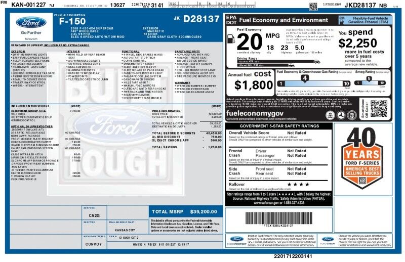 2018 Ford F-150 XL - LOW MILES - CLEAN TRUCK Webster MA