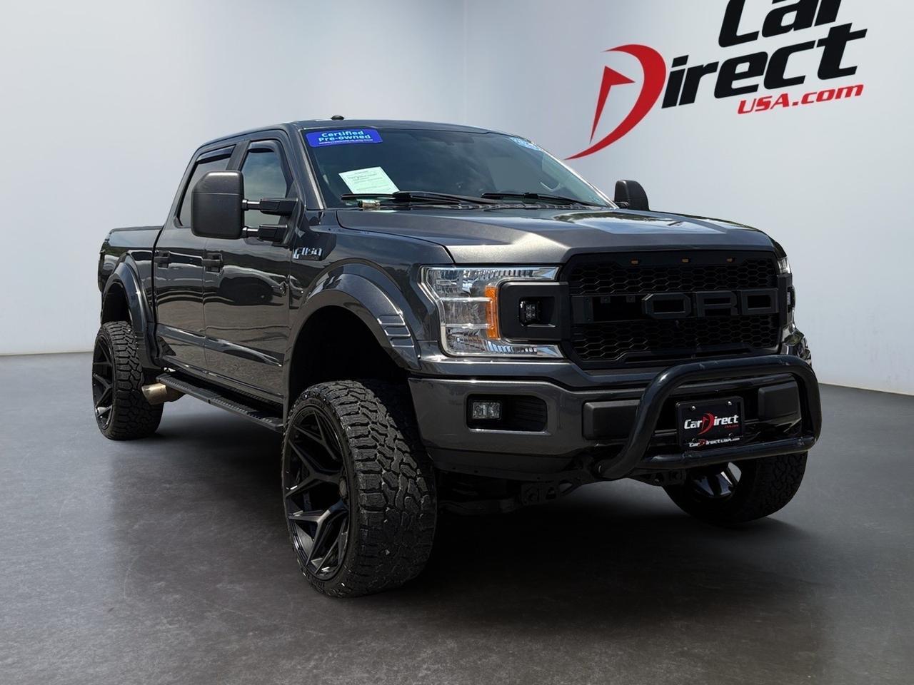 2018 Ford F-150 XL, RUNNING BOARDS, LIFTED, TOW PACKAGE, FENDER FLARES, BACKUP CAMERA WITH PARKING SENSORS, SYNC BLUETOOTH, BED LINER, AUTO START/STOP, HEATED POWER MIRRORS, LOW MILES, CLEAN CARFAX, BUILT FORD TOUGH FOR YOU!