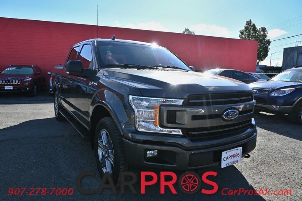 2018 Ford F-150 XLT - 5.0L V8 - Crew Cab - FX4 Off Road Package - 4X4 - Block Heater - Power & Heated Cloth Seats - Remote Start - Twin Panel Moonroof - Trailer Brake Controller - Bedliner - Tow Package Anchorage AK