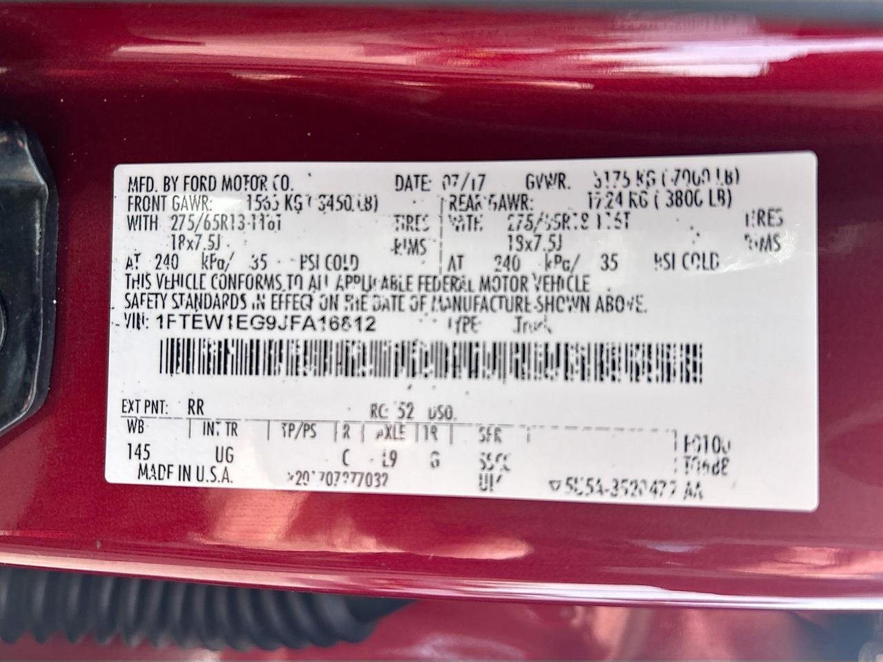 2018 Ford F-150 XLT 4WD SuperCrew 6.5 Box Venice FL