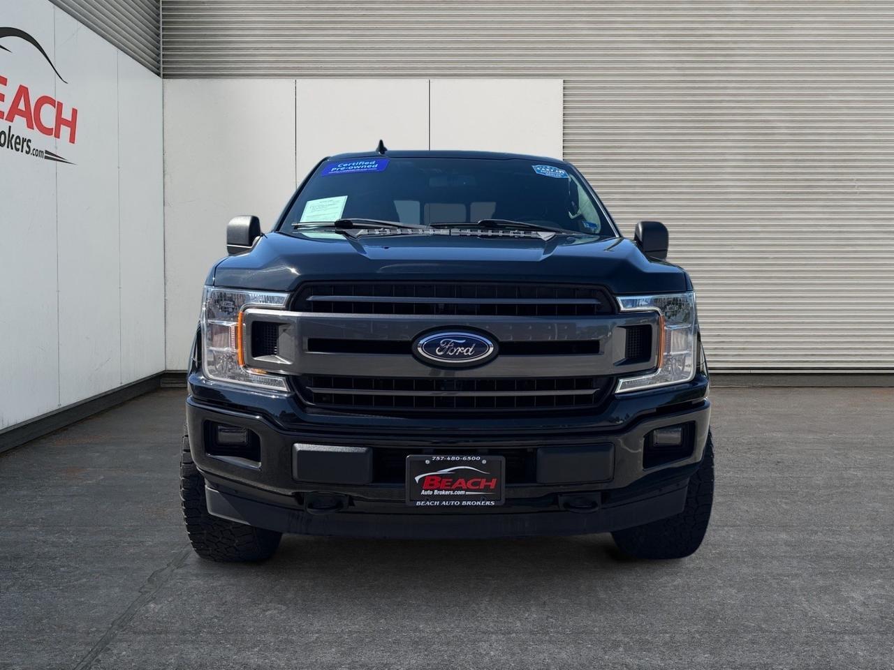 2018 Ford F-150 XLT, HEATED SEATS, BLUETOOTH, BED LINER, TONNEAU COVER, TOW PACKAGE, RUNNING BOARDS, POWER SLIDING REAR WINDOW, BACKUP CAMERA, POWER MIRRORS, MOONROOF, CLEAN CARFAX! Norfolk VA